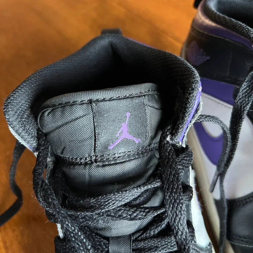 Nike Jordan 1 Mid purple and black 3Y